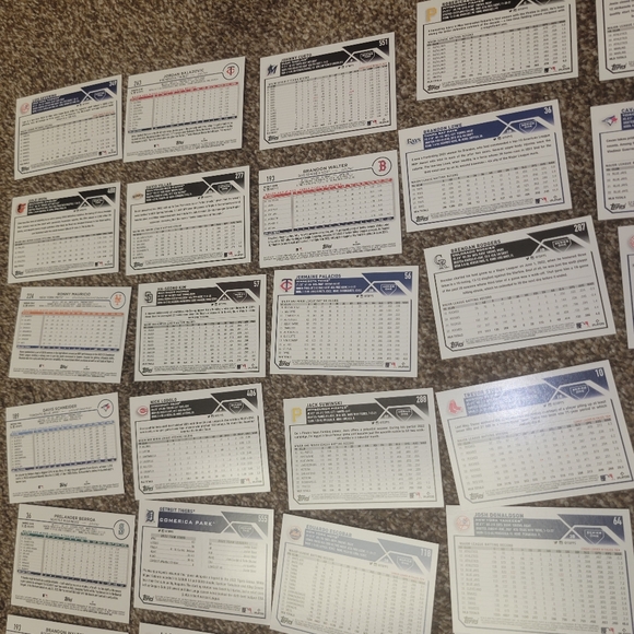 Topps Baseball Trading Card lot of 41 Set #47 - Picture 11 of 11